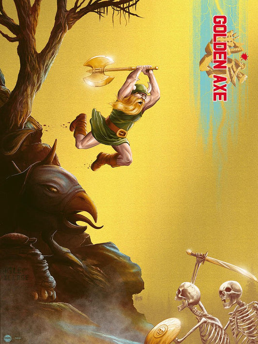 Golden Axe by Mike Saputo, 18" x 24" Screen Print
