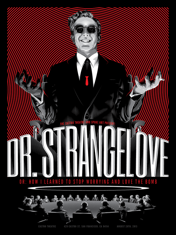 Dr. Strangelove by Tracie Ching, 18" x 24" Screen Print