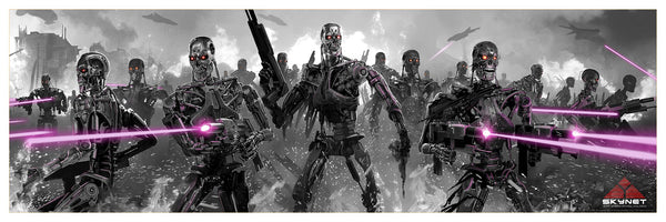 Terminator: Judgement Day (Skynet Variant) by Pablo Olivera, 36" x 12" Fine Art Giclee