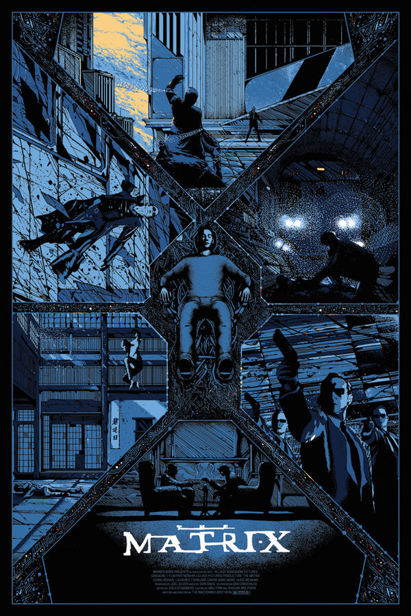 The Matrix (variant) by Kilian Eng, 24" x 36" Screen Print