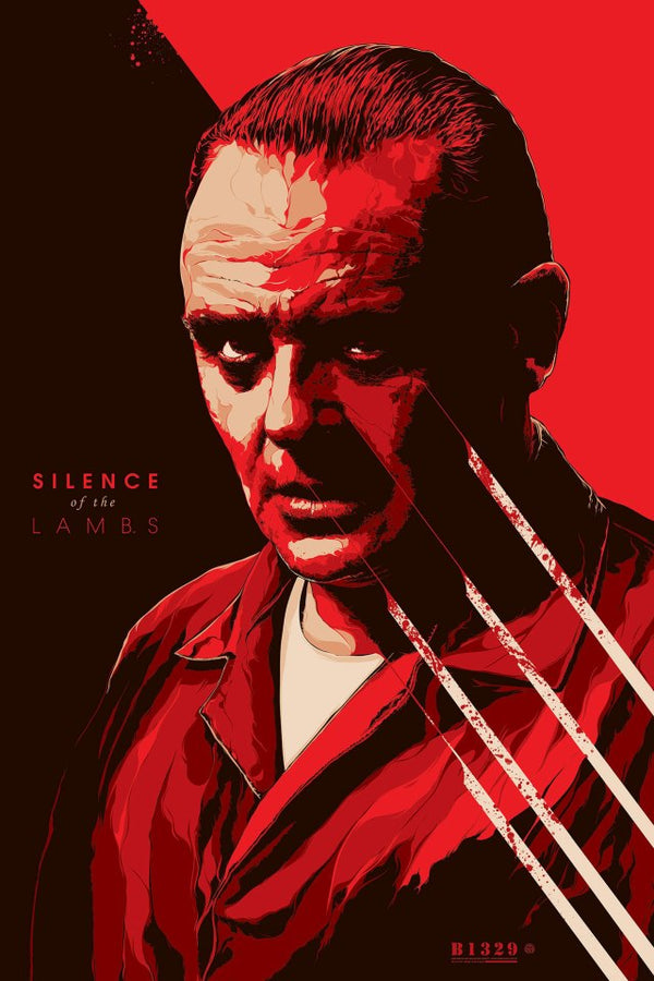 Silence of the Lambs by Ken Taylor, 24" x 36" Screen Print
