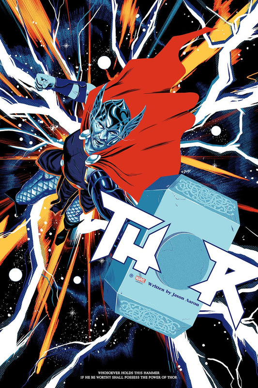 Thor by Doaly, 24" x 36" Screen Print