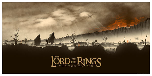 The Lord of the Rings The Two Towers by Conor Smyth, 36" x 18" Fine Art Giclee