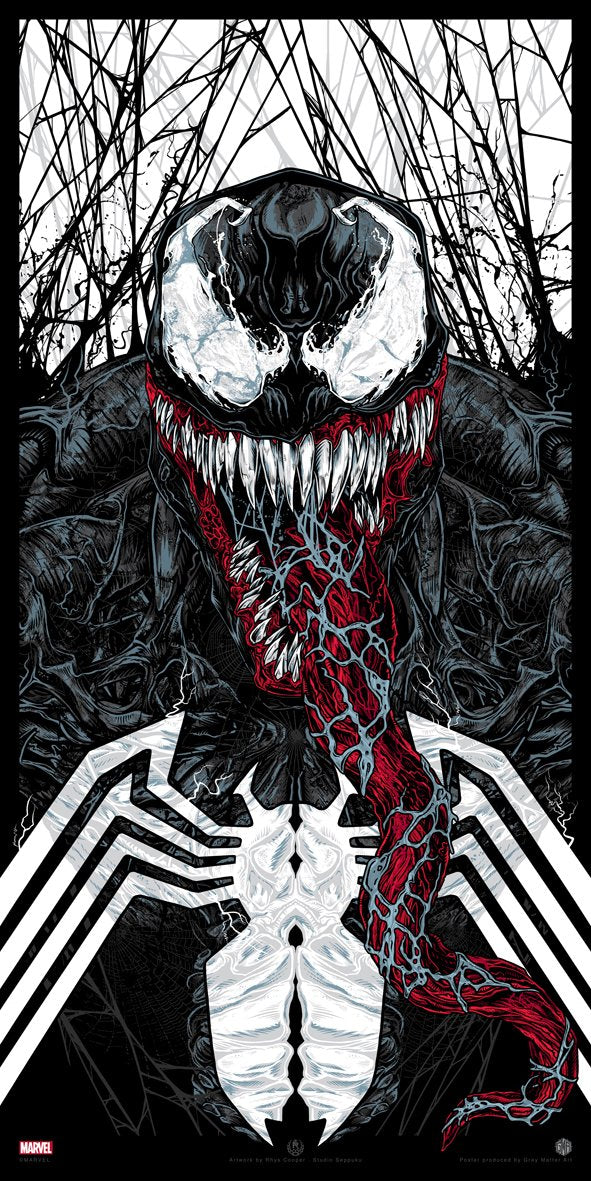Venom by Rhys Cooper, 18" x 36" Screen Print