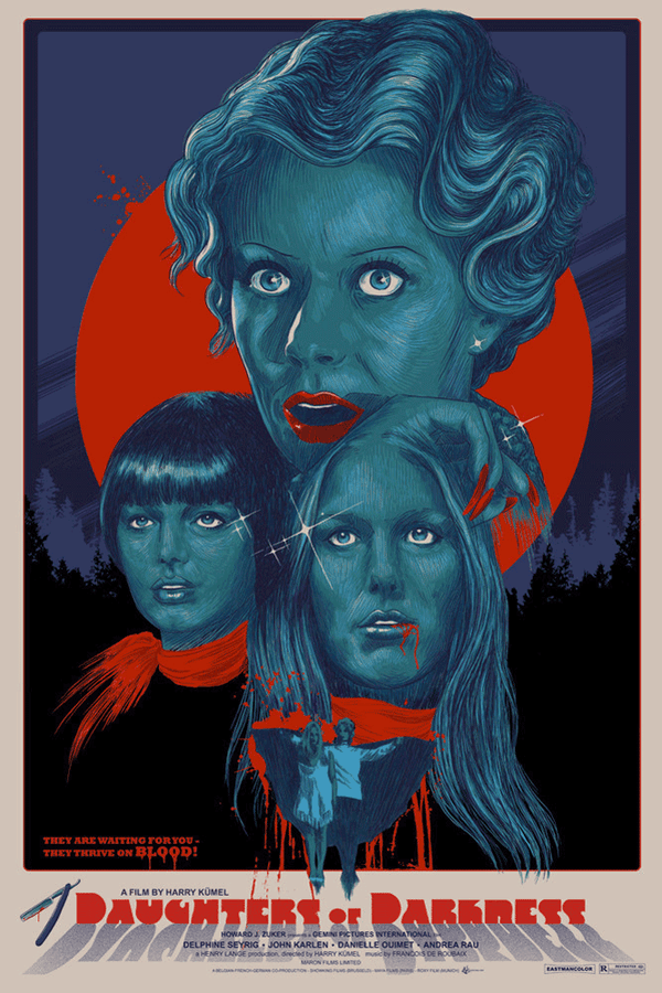 Daughters of Darkness by Vance Kelly, 24" x 36" Screen Print