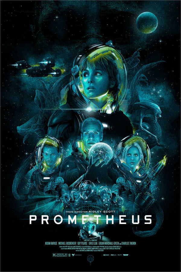 Prometheus by Vance Kelly, 24" x 36" Screen Print