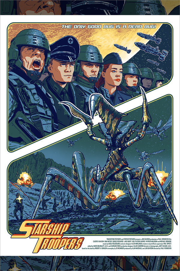 Starship Troopers by Timothy Anderson, 18" x 24" Screen Print