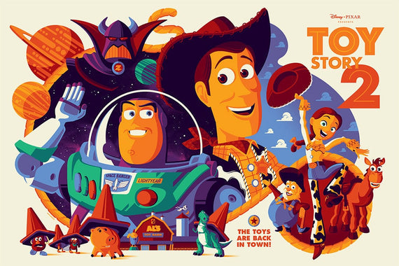 Toy Story 2 by Tom Whalen, 36" x 24" Screen Print