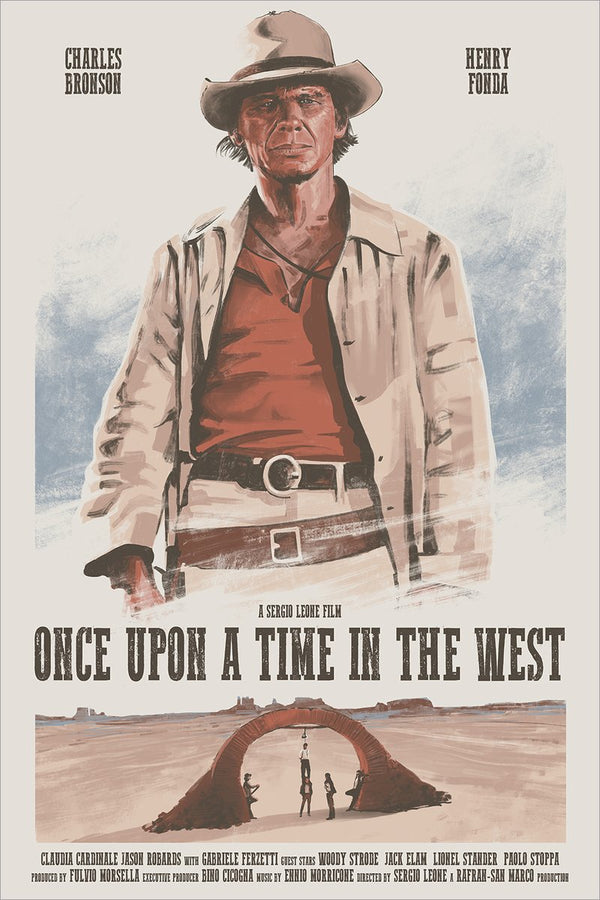 Once Upon a Time in the West by Yvan Quinet, 24" x 36" Screen Print