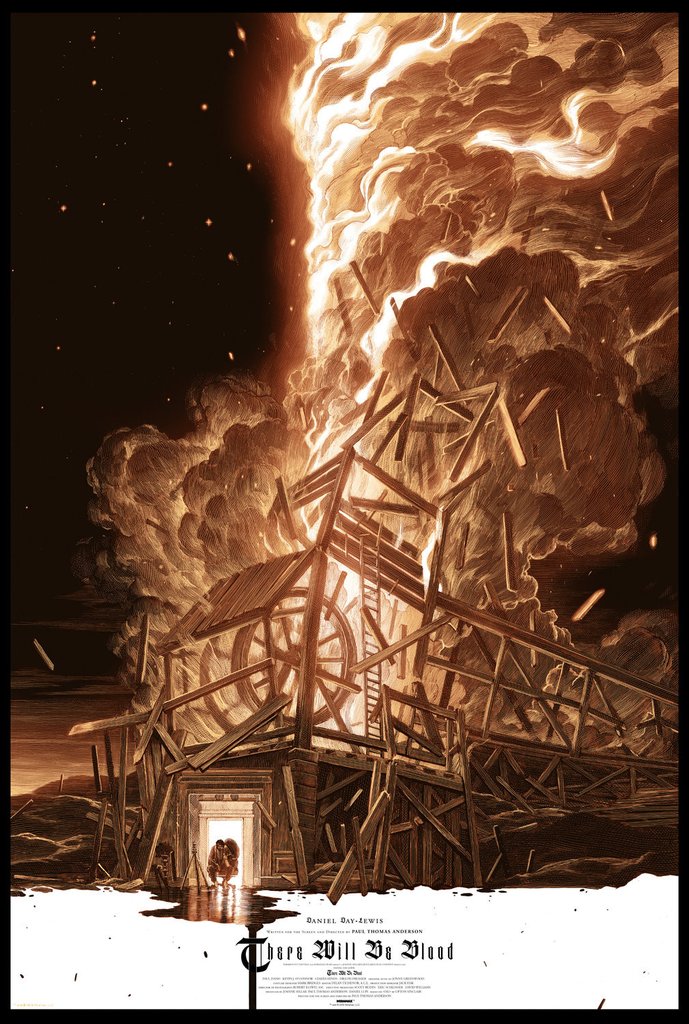 There Will be Blood VARIANT by Nicolas Delort, 24" x 36" Screen Print