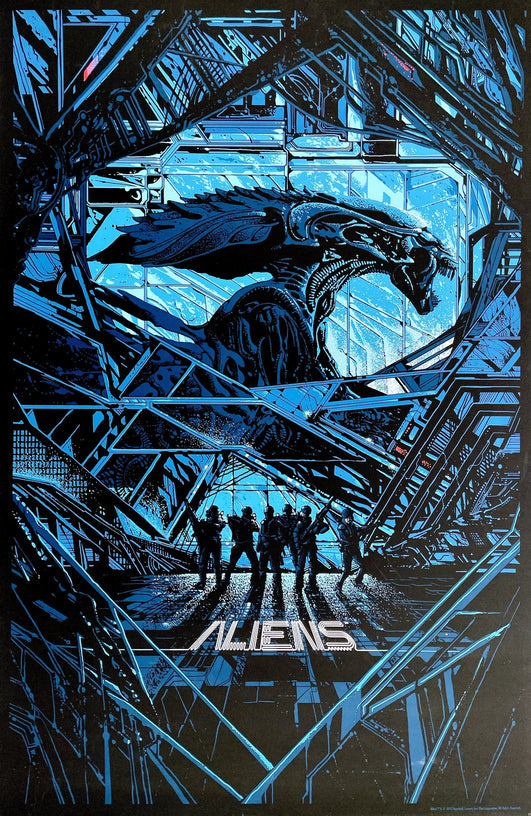 Aliens by Kilian Eng, 24" x 36" Screen Print