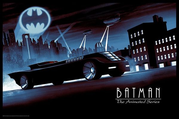 Batman: The Animated Series (Variant) by Matt Ferguson, 36" x 24" Screen Print