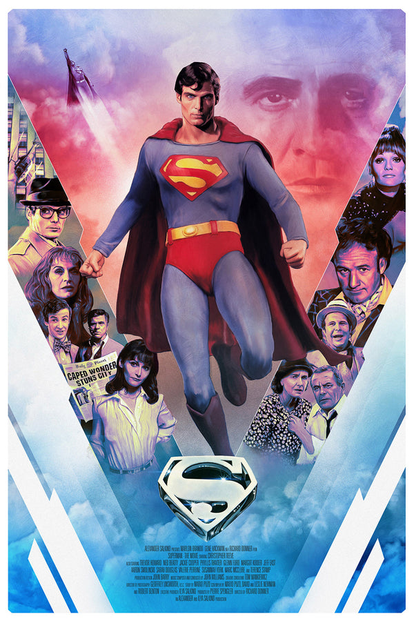 Superman (1978) by Rich Davies, 24" x 36" Fine Art Giclee