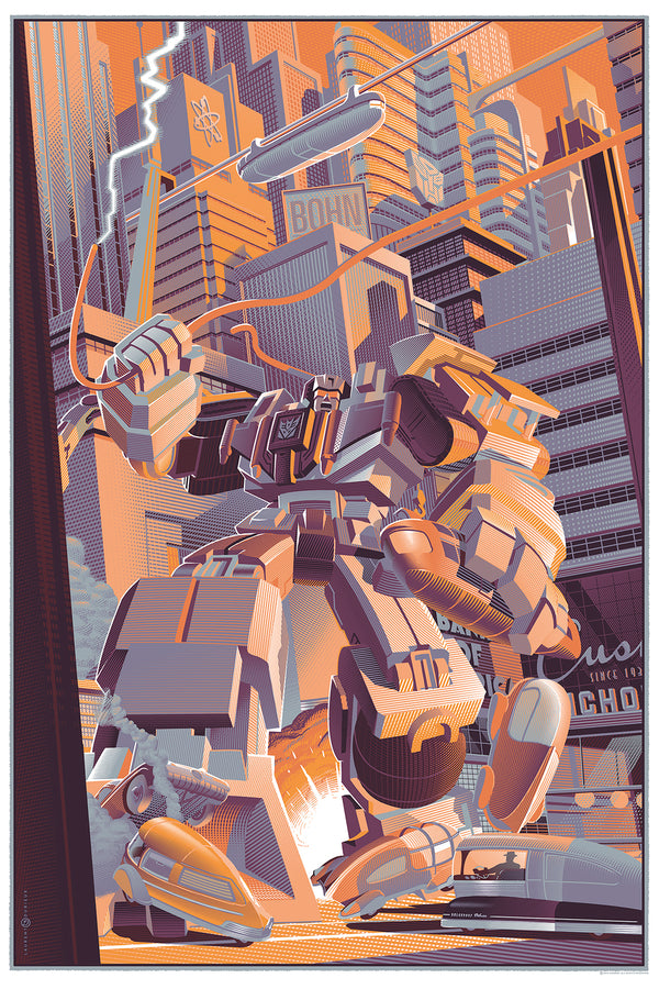 Transformers (Devastator Variant) by Laurent Durieux, 24" x 36" Screen Print