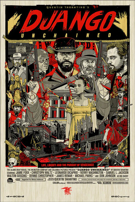 Django Unchained (wood) by Tyler Stout