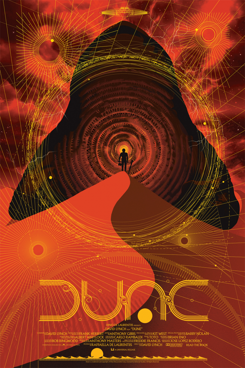 Dune UV by Raid71, 24" x 36" Fine Art Lithograph