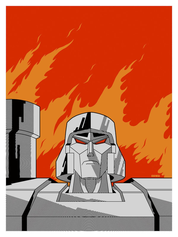 Transformers Megatron by Matt Ferguson, 18" x 24" Screen Print