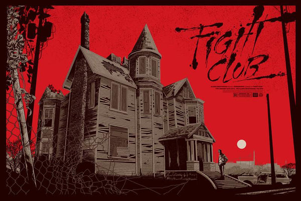 Fight Club (variant) by Ken Taylor, 36" x 24" Screen Print