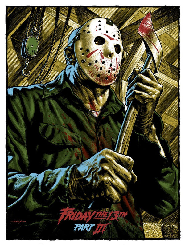 Friday the 13th Part III by Jason Edmiston, 18" x 24" Screen Print