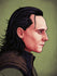 Loki (Portrait) by Mike Mitchell, 12" x 16" Screen Print