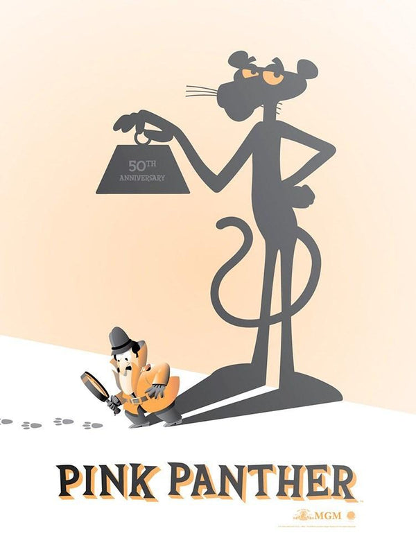 Pink Panther (50th Anniversary Variant) by DKNG, 18" x 24" Screen Print