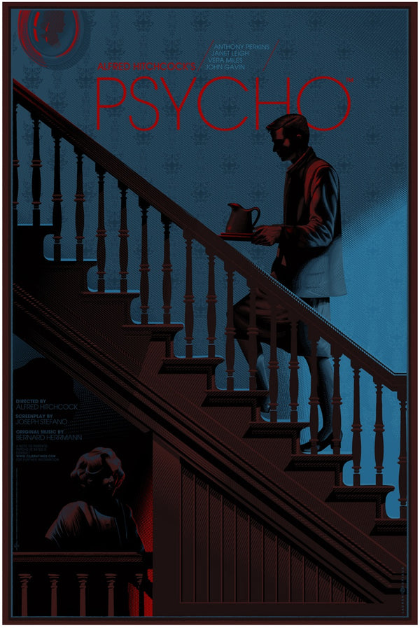 Psycho by Laurent Durieux, 24" x 36" Screen Print