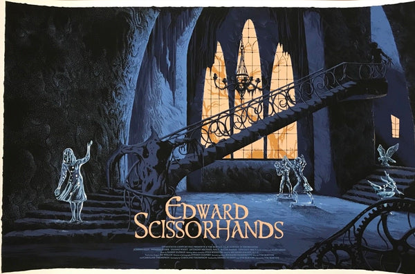 Edward Scissorhands by Kilian Eng, 36" x 24" Screen Print