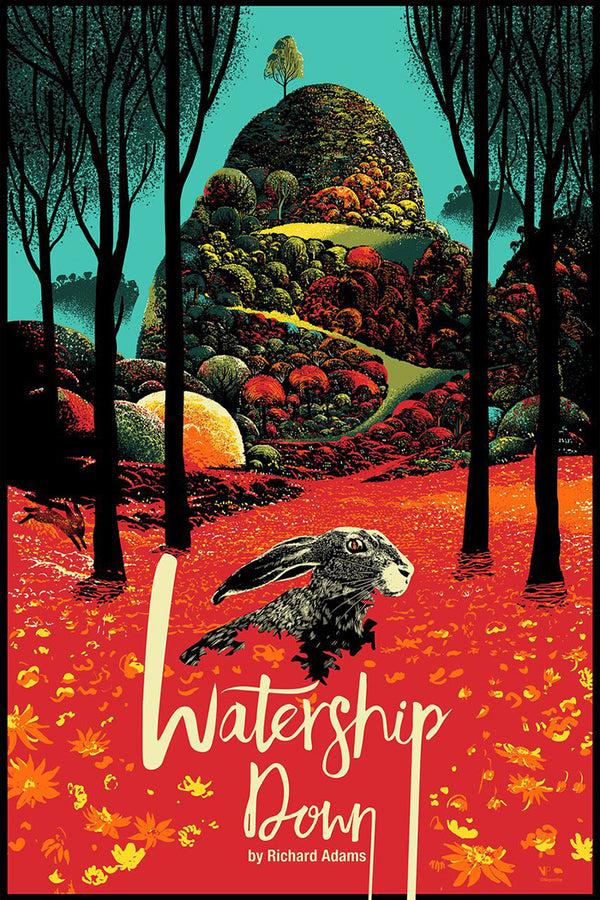 Watership Down by Raid71, 24" x 36" Screen Print