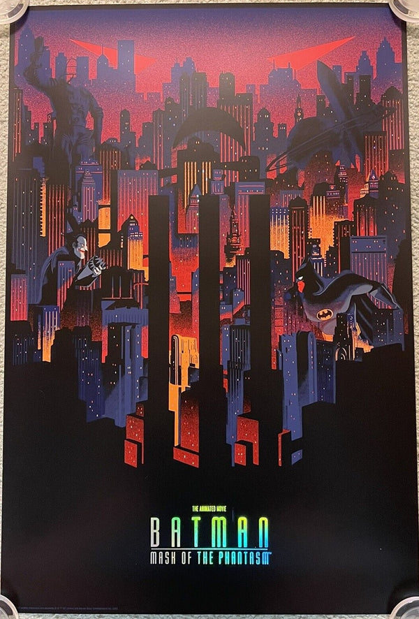 Batman Mask of the Phantasm FOIL by Raid71, 24" x 36" Screen Print