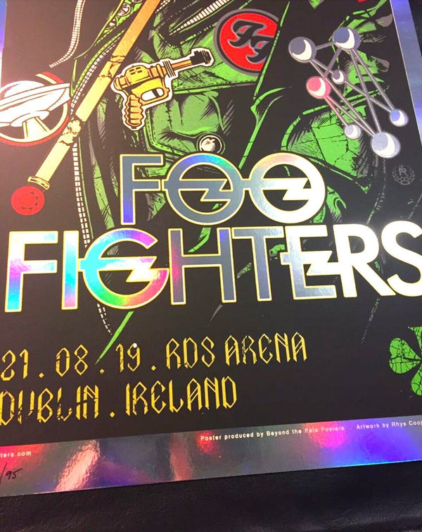 Foo Fighters Dublin 2019 (FOIL Variant) by Rhys Cooper, 12