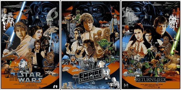 Star Wars (Set) by Vance Kelly, 24" x 36" Screen Print