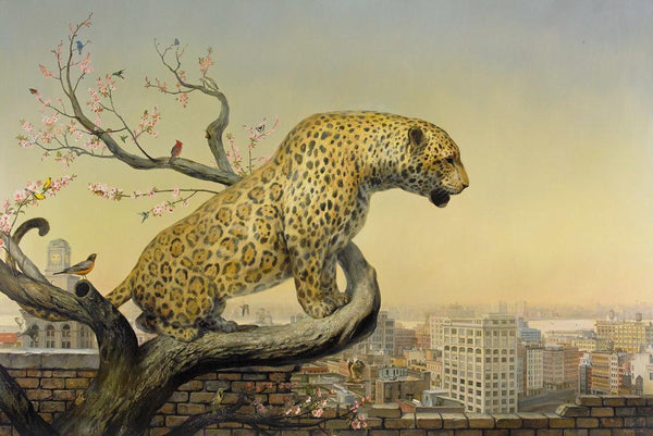 The Aviary by Martin Wittfooth, 30" x 21" Fine Art Giclee