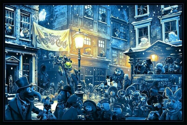 The Muppet Christmas Carol by Kevin Wilson, 36" x 24" Screen Print