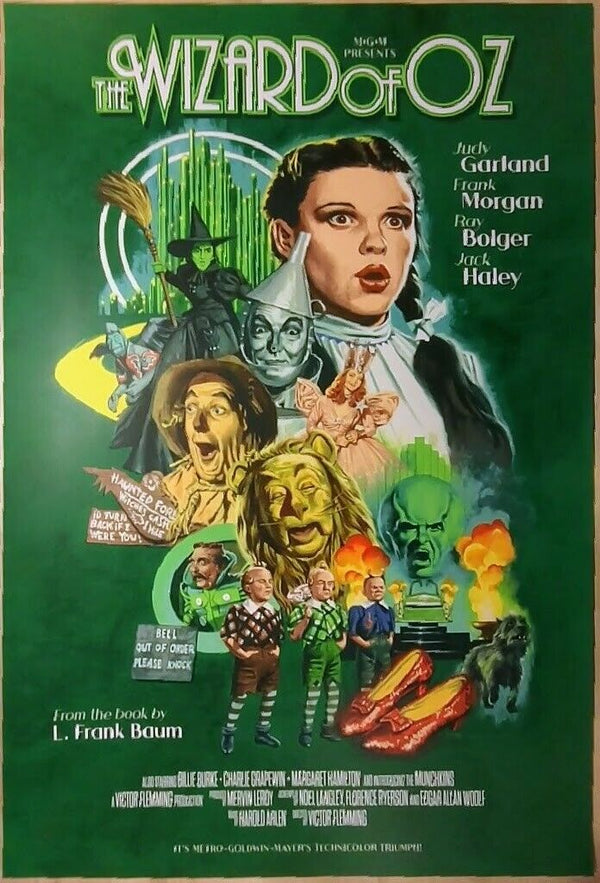 The Wizard of Oz by Paul Mann, 24" x 36" Screen Print