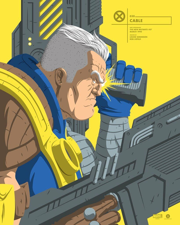 Cable (Deadpool) by Florey, 16" x 20" Screen Print