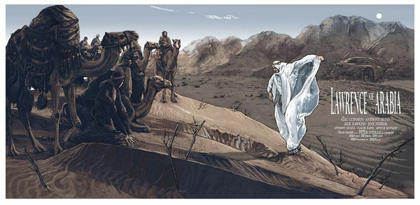 Lawrence of Arabia by AJ Frena, 36" x 18" Screen Print