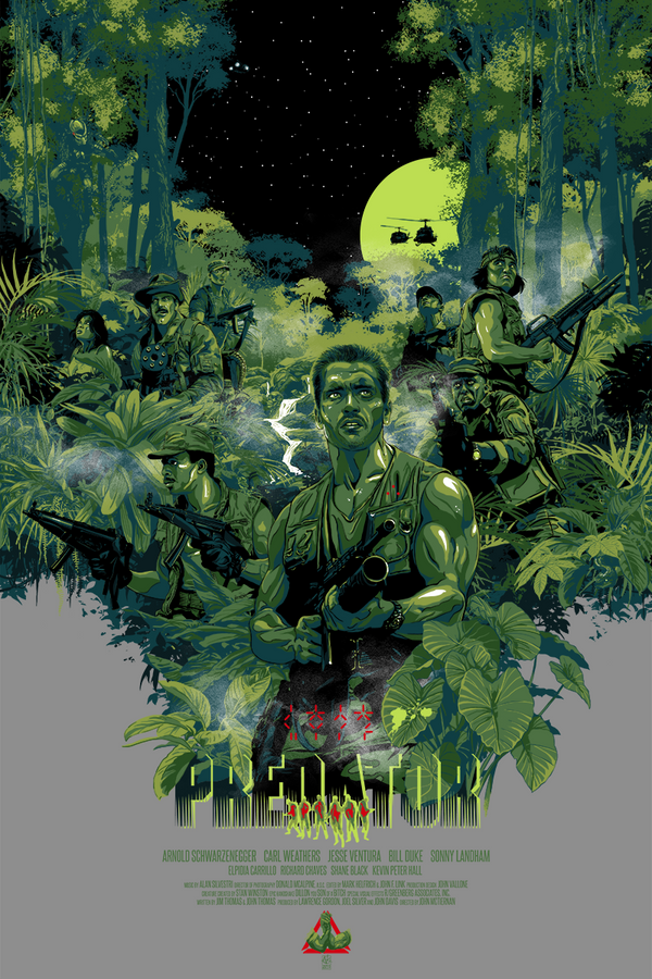 Predator by Vance Kelly, 24" x 36" Screen Print