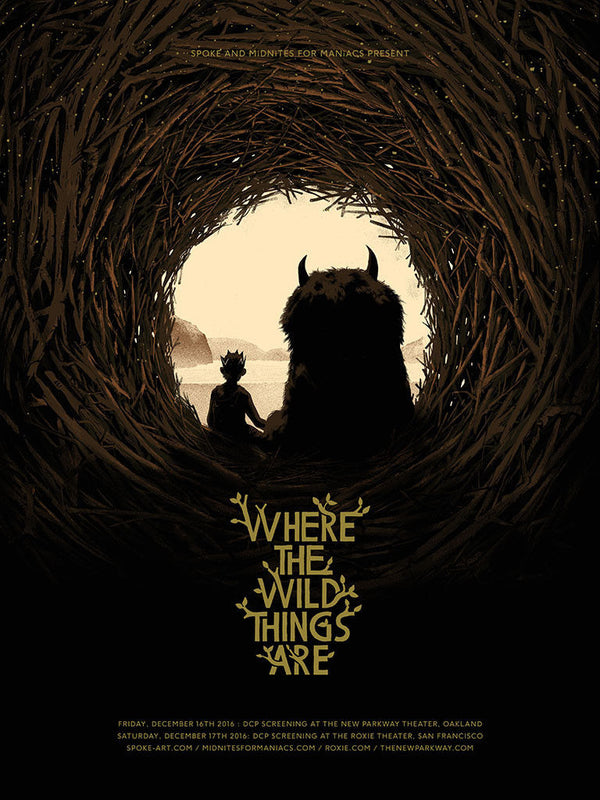 Where the Wild Things Are by Matt Taylor, 18" x 24" Screen Print