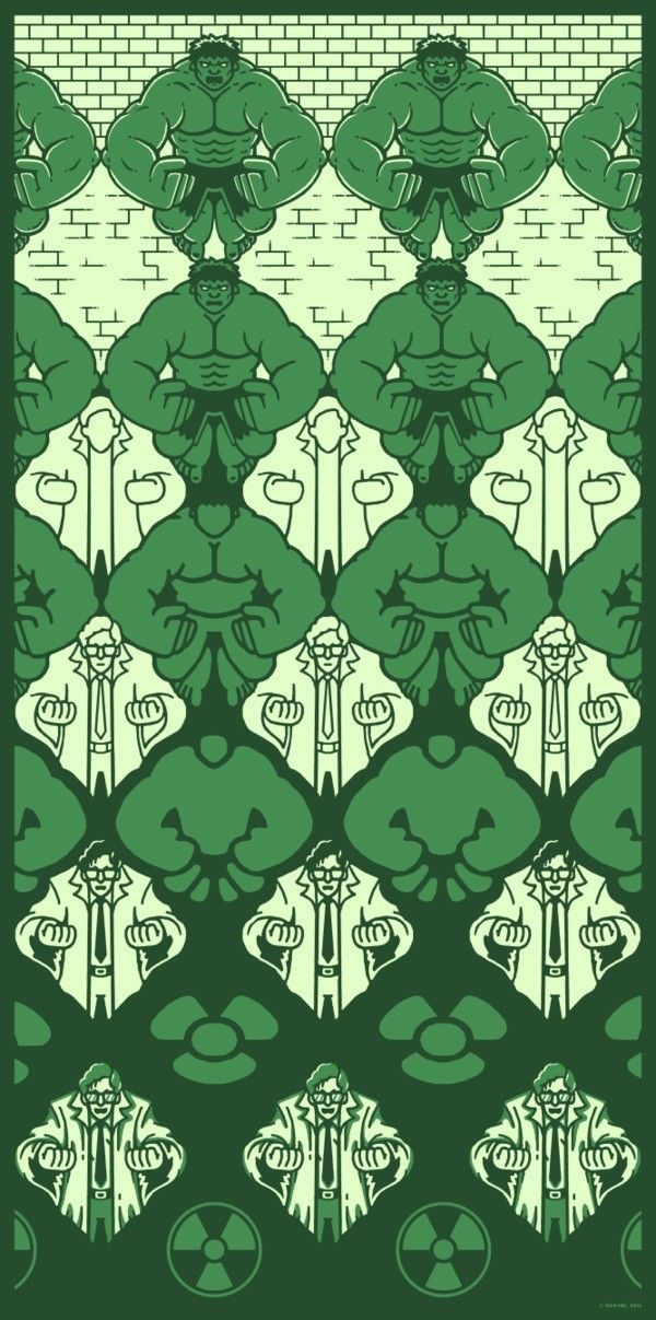 The Incredible Hulk by Drew Wise, 18" x 36" Screen Print