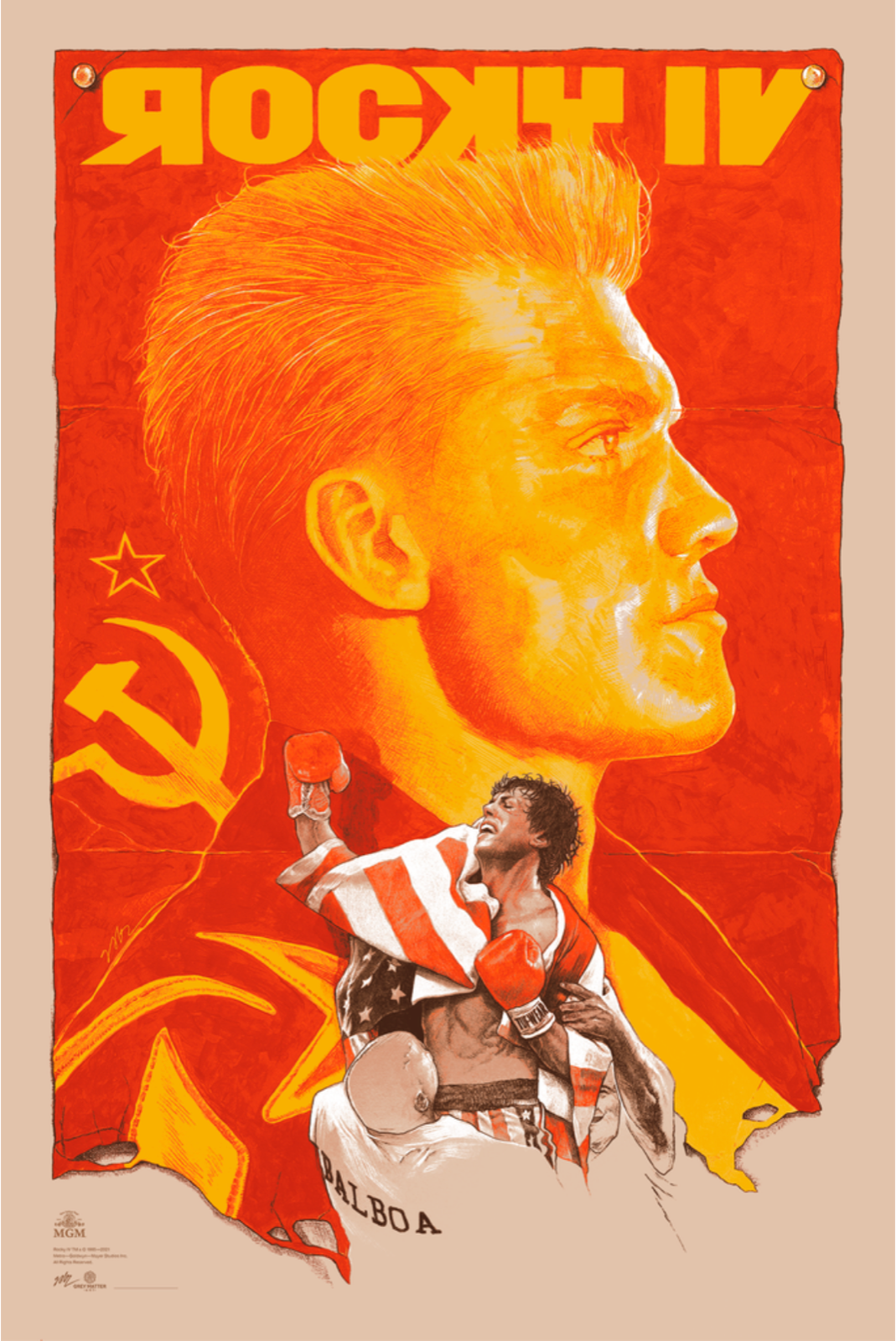 Rocky IV by Gabz | Movie Poster | Screen Print | sceneprints.com
