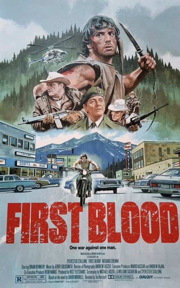 Rambo: First Blood by Paul Mann, 24" x 36" Screen Print