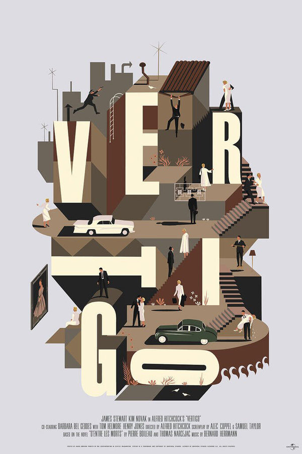 Vertigo Variant by Adam Simpson, 24" x 36" Screen Print