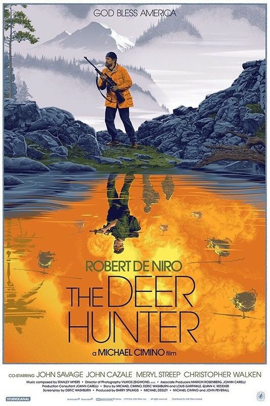 The Deer Hunter by Laurent Durieux, 24" x 36" Screen Print