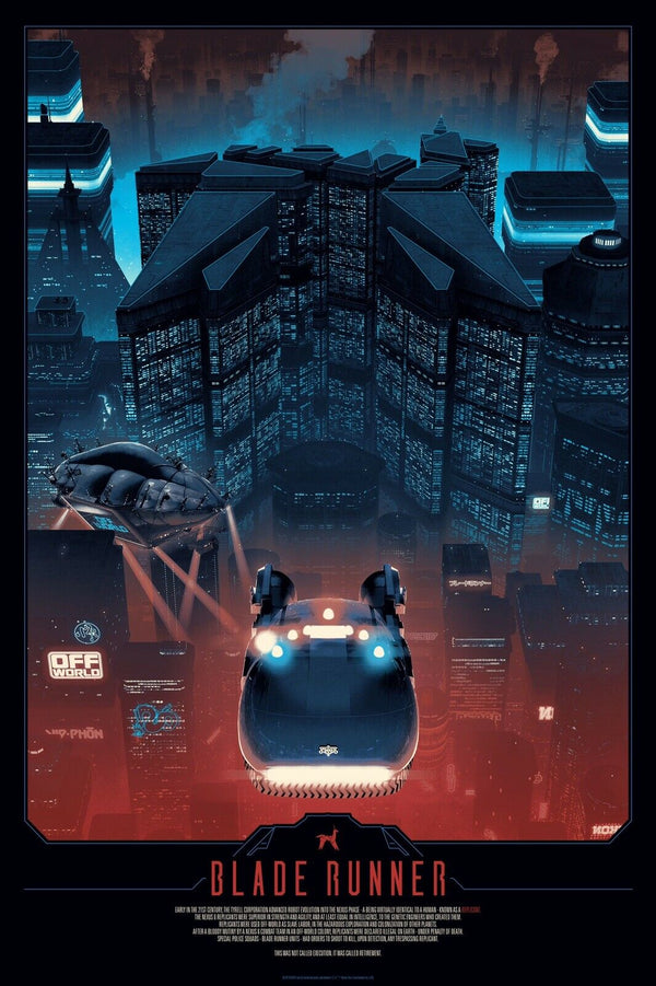 Blade Runner by Matt Ferguson, 24" x 36" Screen Print