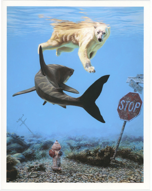 Turbulence by Josh Keyes, 12" x 15" Fine Art Giclee