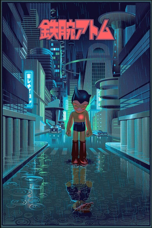 Astro Boy Variant by Laurent Durieux, 24" x 36" Screen Print