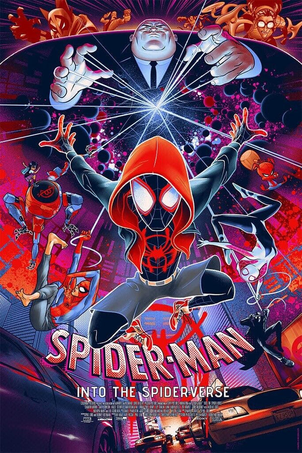 Spider-Man Into the Spider-verse by Martin Ansin, 24" x 36" Screen Print