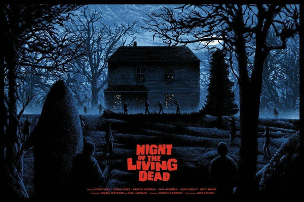 NIght of the Living Dead by Kilian Eng, 36" x 24" Screen Print