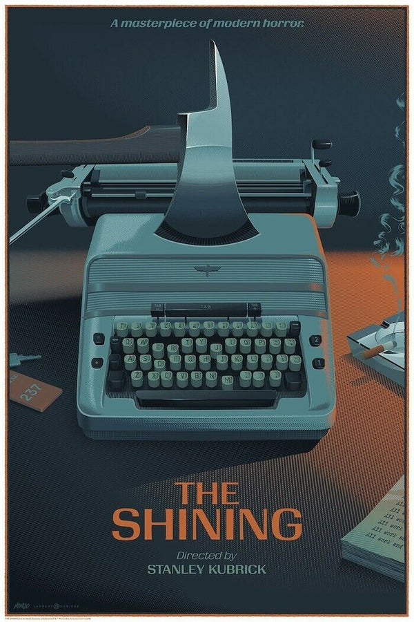 The Shining (Typewriter) by Laurent Durieux, 24" x 36" Screen Print