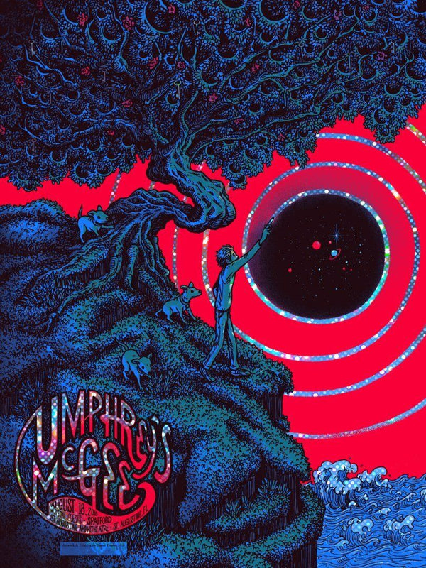 Umphrey's McGee St. Augustine 2018 by James Flames, 18" x 24" Screen Print